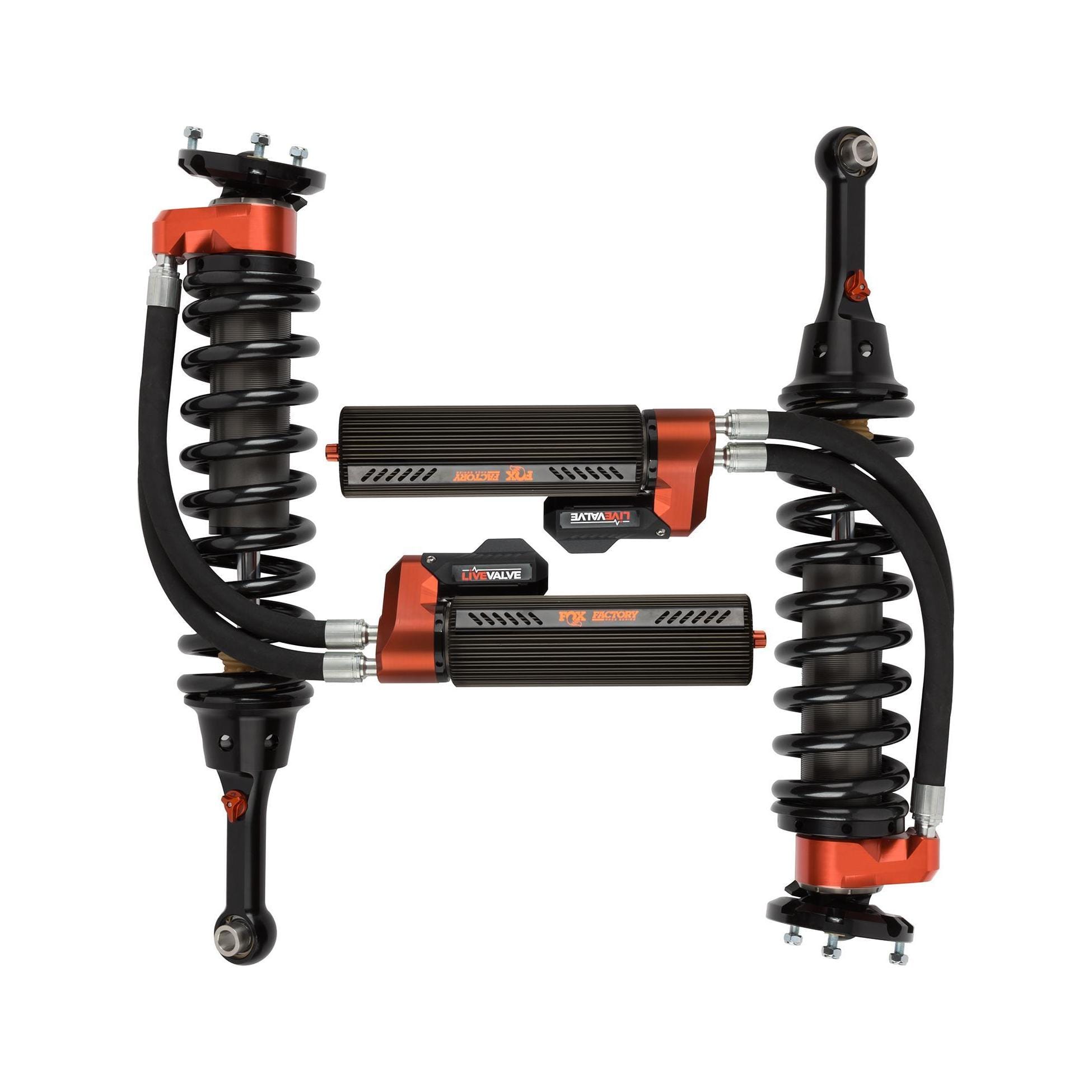 Fox - Kit: 19-ON Ford Raptor Front Coilover, Live Valve, Internal Bypass, 3.0 Series, R/R, 7.9", 0-2" Lift - 883-06-153