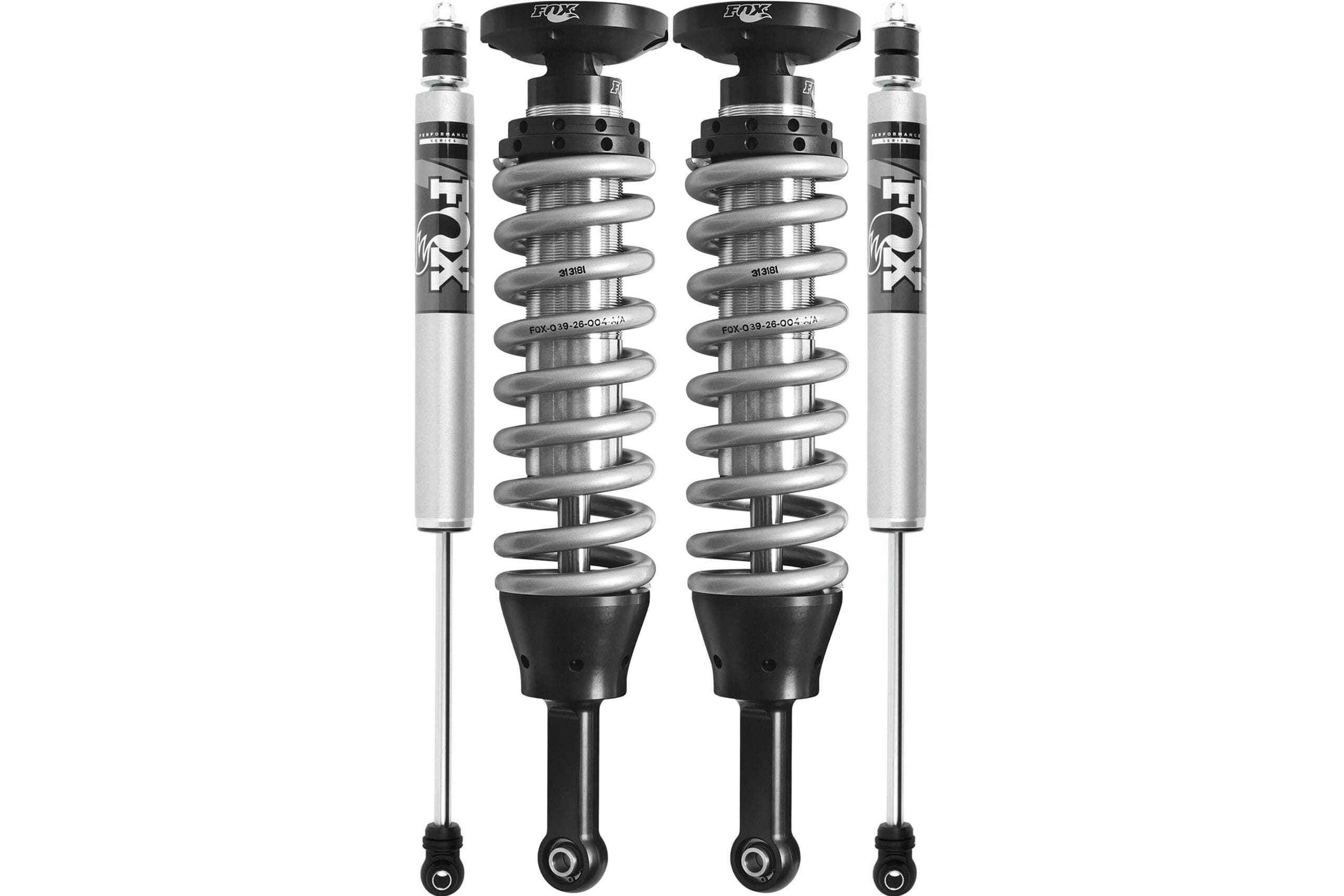 Shocks Only - Fox - 2.5 Factory Race Series IFP Coilovers Fronts and 2.0 Performance Series Rears - 2005-2023 Toyota Tacoma - 880-02-361 883-02-025 980-24-670 985-24-117 985-24-118