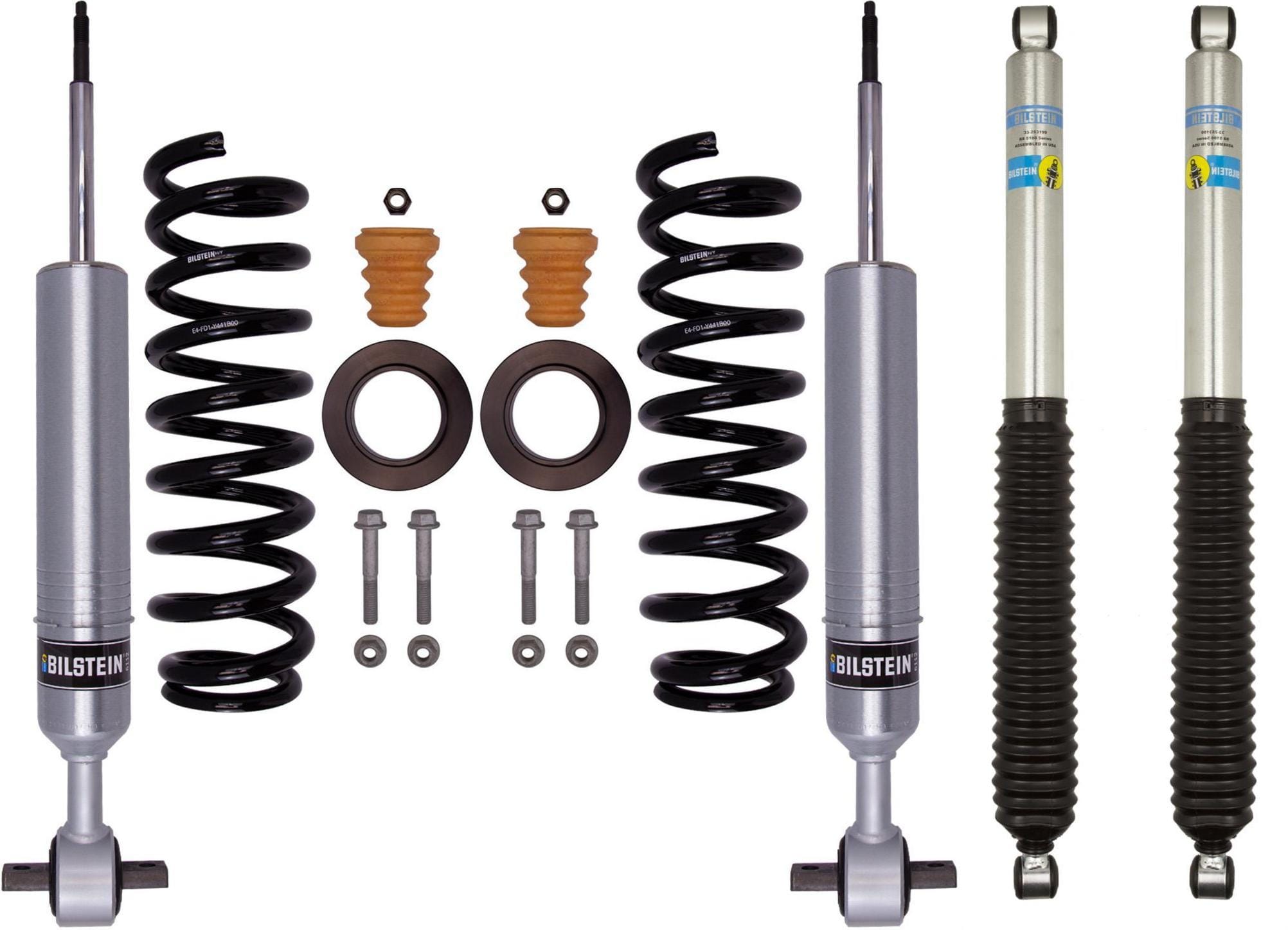 Bilstein - 6112 Strut and Coil Combo Fronts with 5100 Rears 4WD - F-150 2015-2020 - 47-310995 33-253190 33-318950