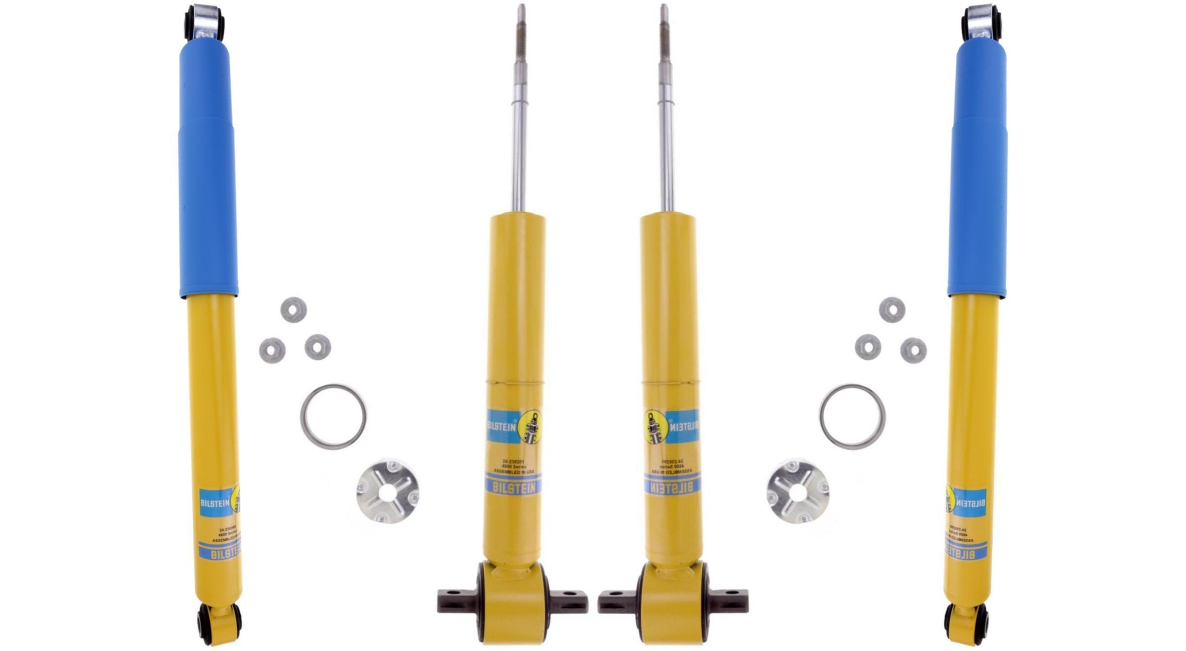 Bilstein - 4600 Fronts and Rears - Silverado 1500 2014-2018 / Sierra 1500 2014-2018 - 24-337113 24-238298