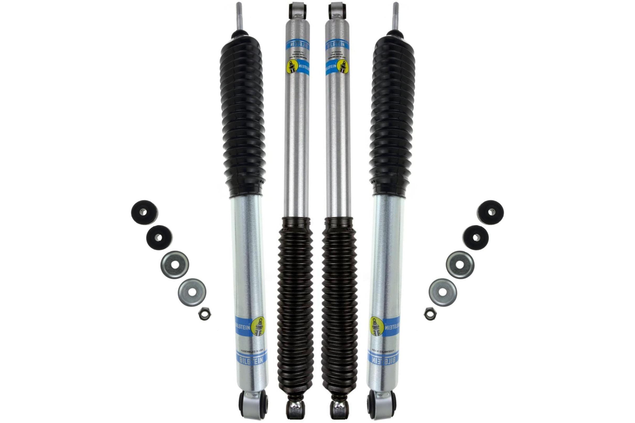 Bilstein - 5100 4" Fronts and 2-4" Rears 4WD - F-250/F-350 Super Duty 2005-2016 - 24-185776 24-062466