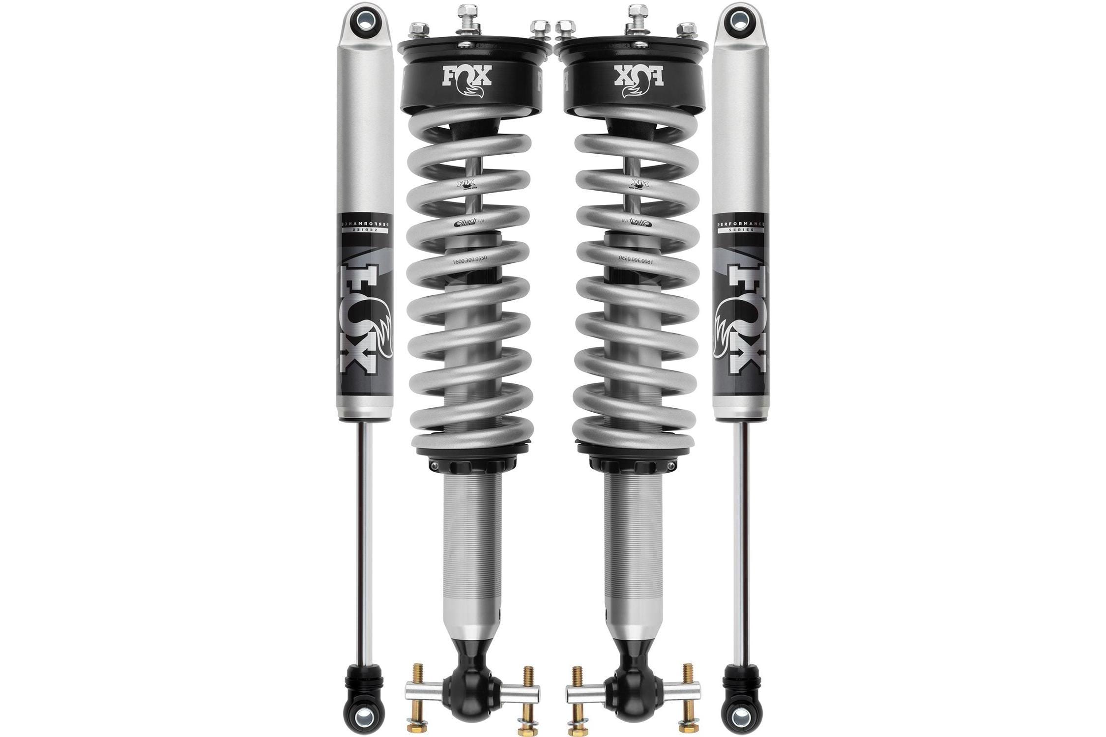 Fox - 2.0 Performance Series 2-3.5" Fronts and 2.5-4" Rears (Non Trail Boss/AT4. Trail Boss/AT4 reduced lift) - 2019+ 1500 - 985-02-156 985-24-269