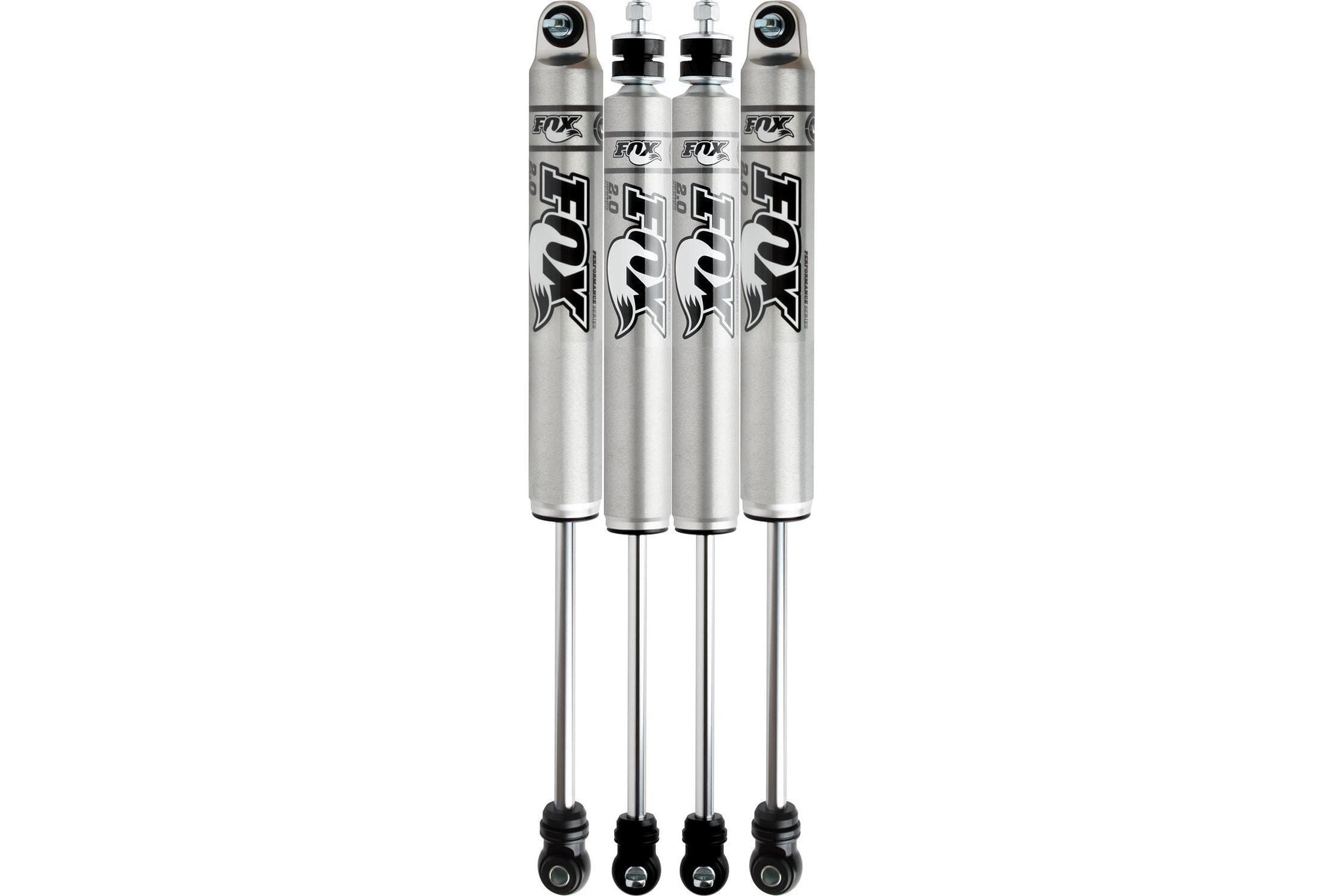 Fox - 2.5 Factory Race Series Resevoir Fronts and Rears with DSC Adjustors 4WD - 1997-2006 Jeep TJ & 1984-2004 Jeep Cherokee - 985-24-084 980-24-643 985-24-042 980-24-644 985-24-085 985-24-086 980-24-645 985-24-065 985-24-072