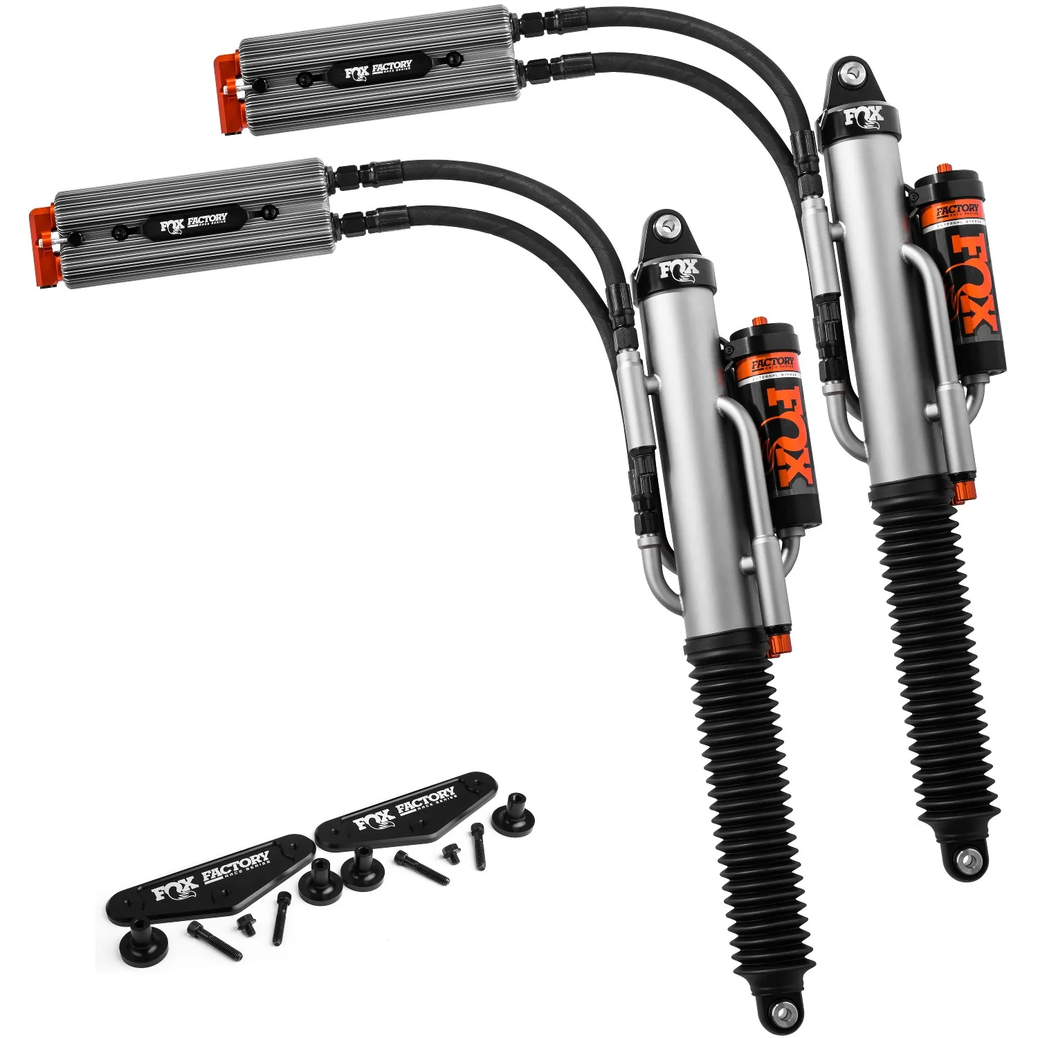 Fox - 3.0 Internal Bypass Adjustable Reservoir Fronts and 3.0 External Bypass PiggyBack QAB Rears - Ford Raptor 2017-2018 - 883-06-140 883-09-141 - Image 7