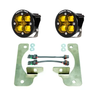Baja Designs - Jeep JL Fog Light Squadron-R 18-Pres Wrangler JL Rubicon Fog Pocket Kit Baja Amber Baja Designs Baja Designs - 447723