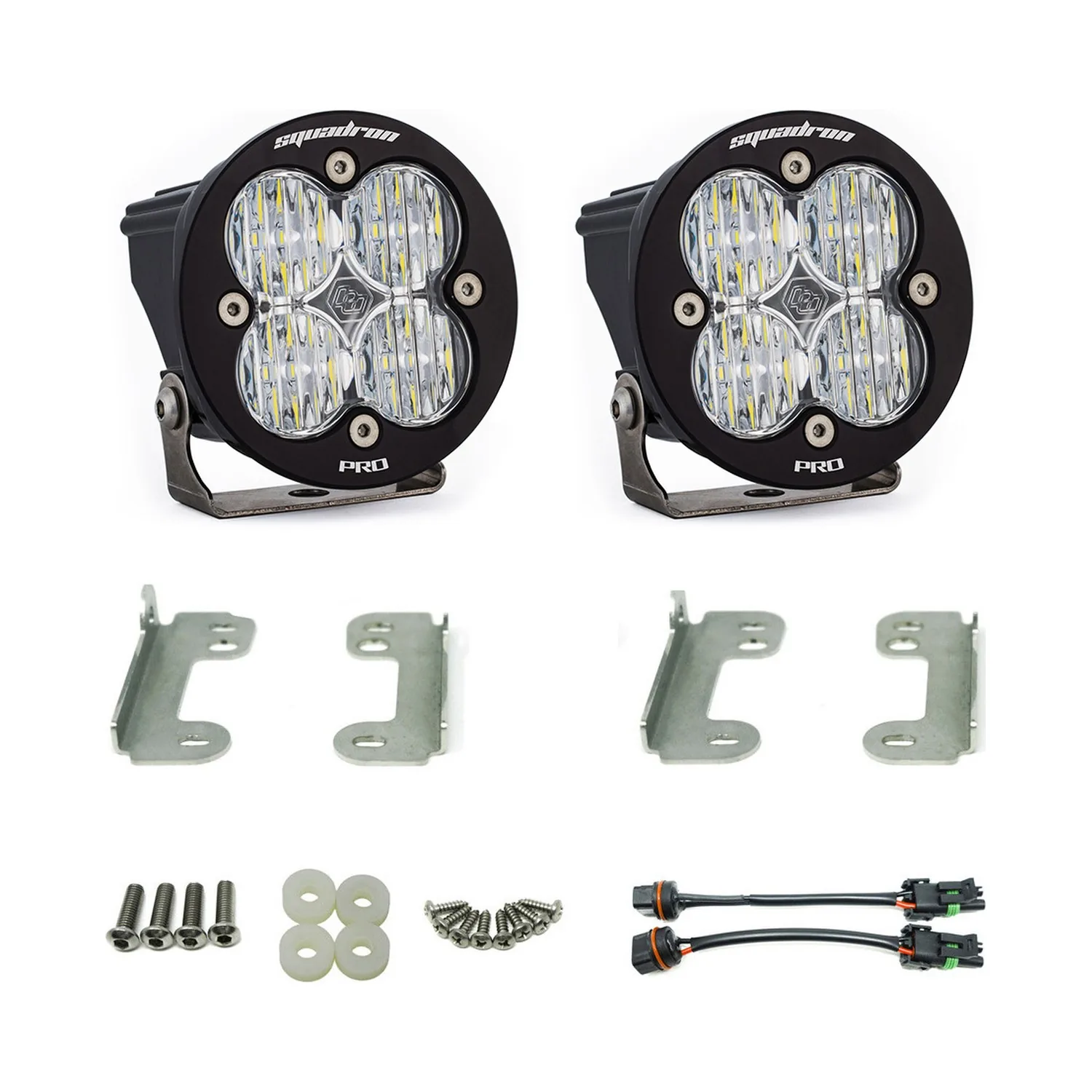 Baja Designs - Jeep JK Fog Lights Pocket Kit Squadron R Pro Baja Designs - 597503