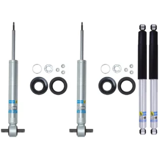 Bilstein - 5100 0-2.5" Fronts and 2-3" Rears - Silverado Sierra 1500 2019-2024 Non Trail-Boss/AT4 - 24-337052 24-309516